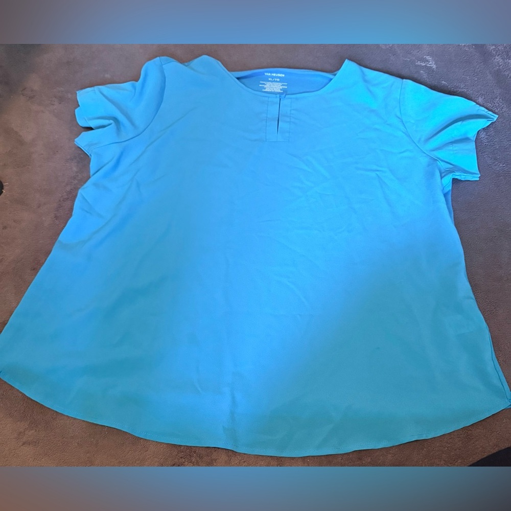 Van Heusen Turquoise Blouse XL